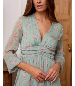 Polin et moi VESTIDOS Y MONOS>Vestido Corto Emmaella Eucalipto