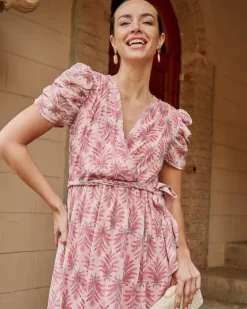 Polin et moi VESTIDOS INVITADA>Vestido Estampado Albertina Rosa