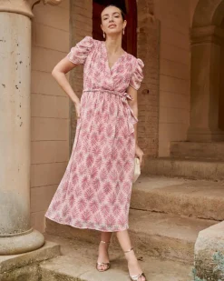 Polin et moi VESTIDOS INVITADA>Vestido Estampado Albertina Rosa