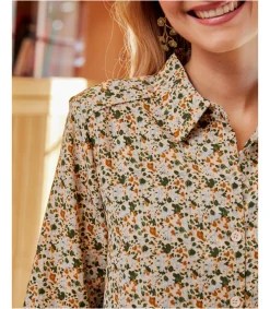 Polin et moi VESTIDOS Y MONOS>Vestido Floral Aymán OLIVA