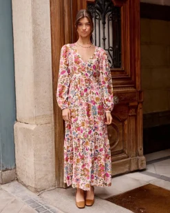 Polin et moi VESTIDOS Y MONOS>Vestido Floral Rachel Rosa