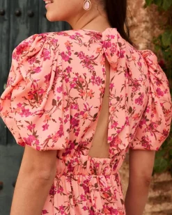 Polin et moi VESTIDOS INVITADA>Vestido Flores Delis coral