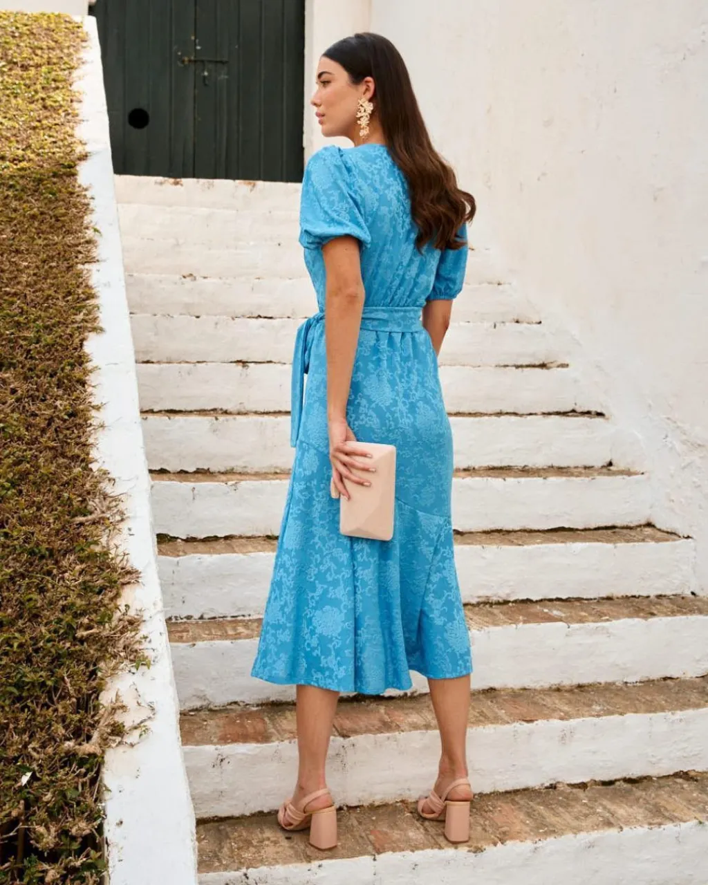 Polin et moi FERIA|VESTIDOS INVITADA>Vestido Flores Indi Celeste