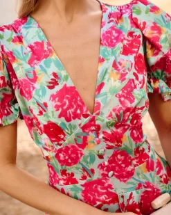 Polin et moi FERIA|VESTIDOS INVITADA>Vestido Flores Mar Celeste