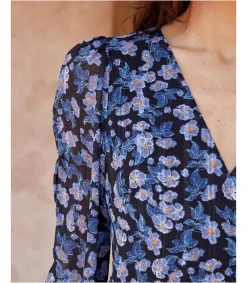 Polin et moi VESTIDOS Y MONOS>Vestido Flores Xeima negro