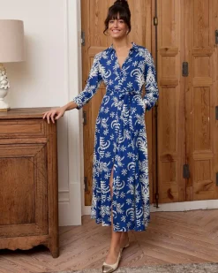 Polin et moi VESTIDOS Y MONOS>Vestido Largo Azula azul klein