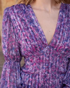 Polin et moi VESTIDOS INVITADA>Vestido Largo Carla Morado