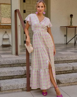 Polin et moi VESTIDOS INVITADA>Vestido Largo Dami AMARILLO