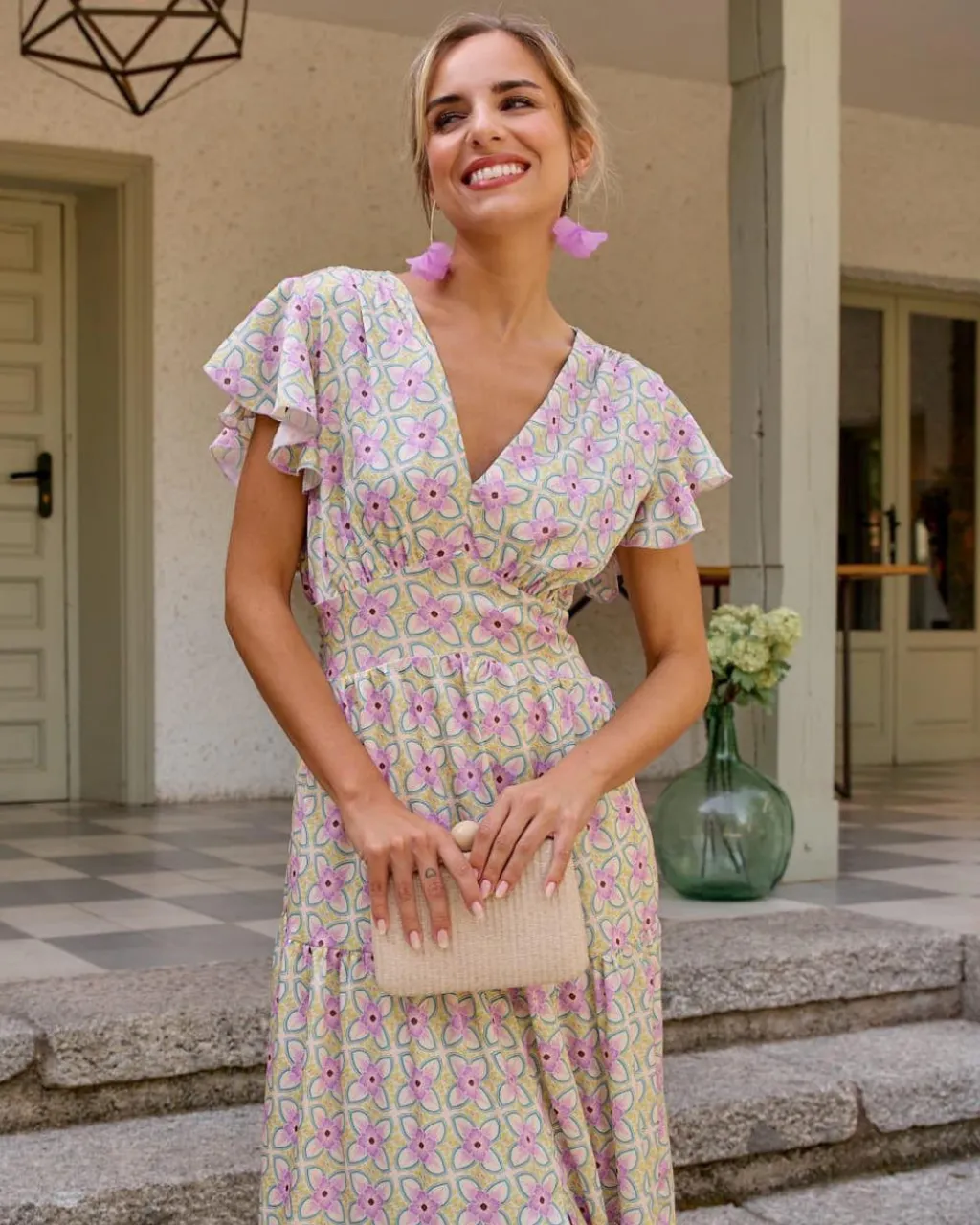 Polin et moi VESTIDOS INVITADA>Vestido Largo Dami AMARILLO