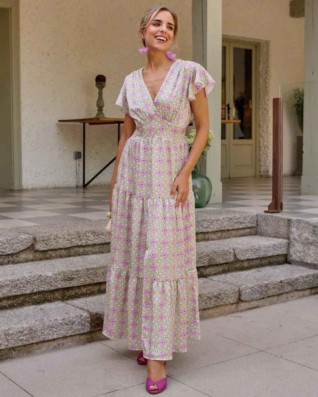 Polin et moi VESTIDOS INVITADA>Vestido Largo Dami AMARILLO