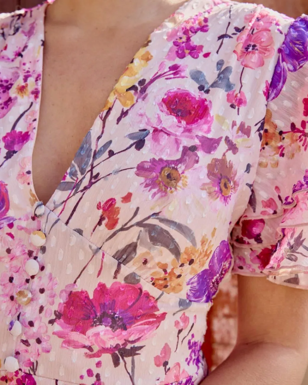 Polin et moi FERIA|VESTIDOS INVITADA>Vestido Largo Elise Rosa