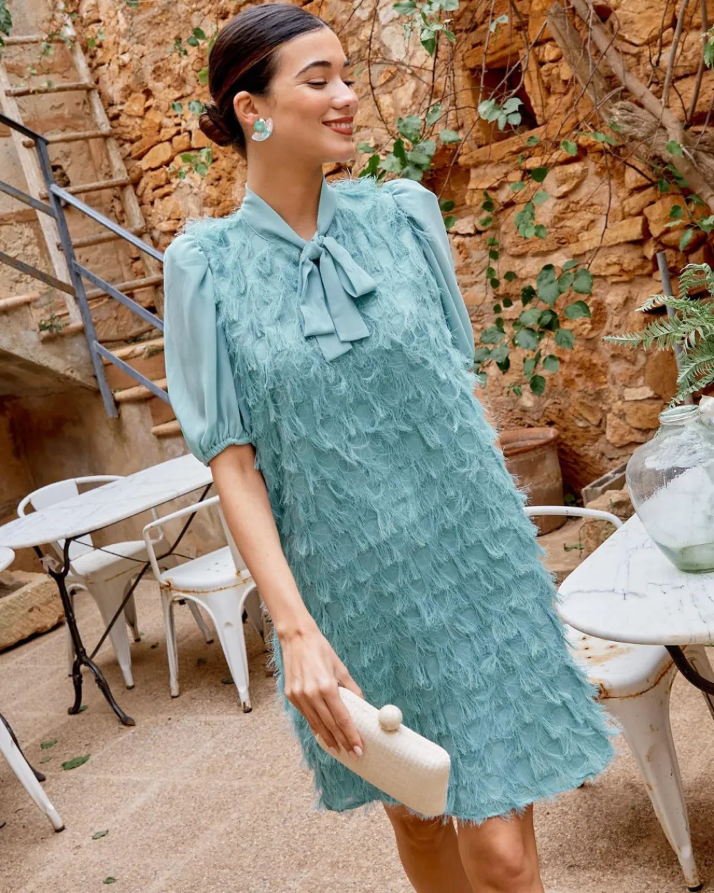 Polin et moi FERIA>Vestido Lazada Flecos Moni