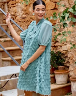 Polin et moi FERIA>Vestido Lazada Flecos Moni