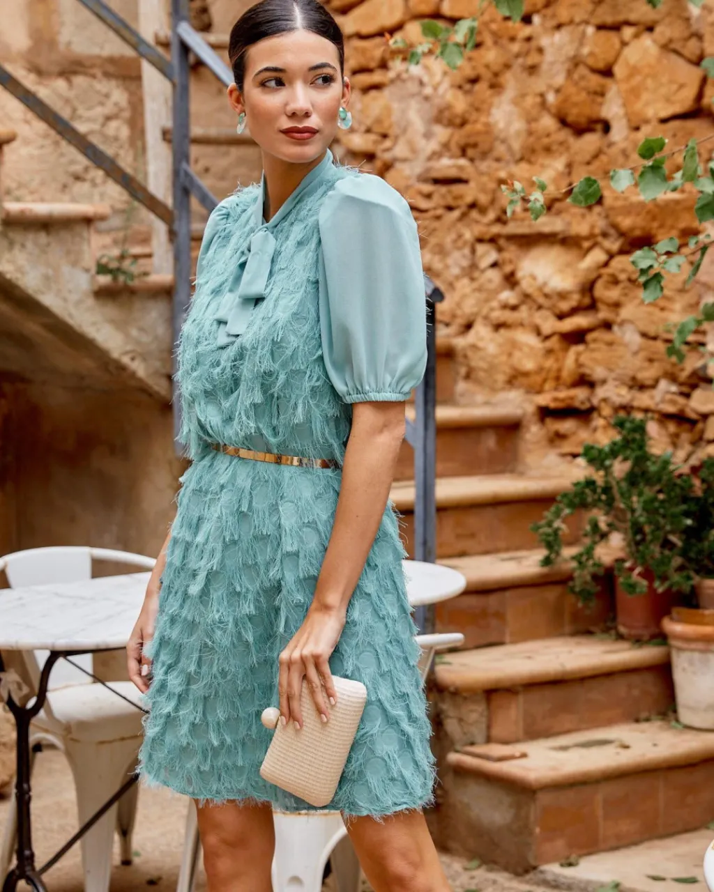 Polin et moi FERIA>Vestido Lazada Flecos Moni