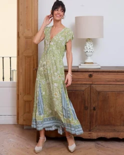 Polin et moi VESTIDOS Y MONOS>Vestido Lazada Letia menta