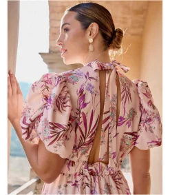 Polin et moi VESTIDOS INVITADA>Vestido Midi Ana Nude