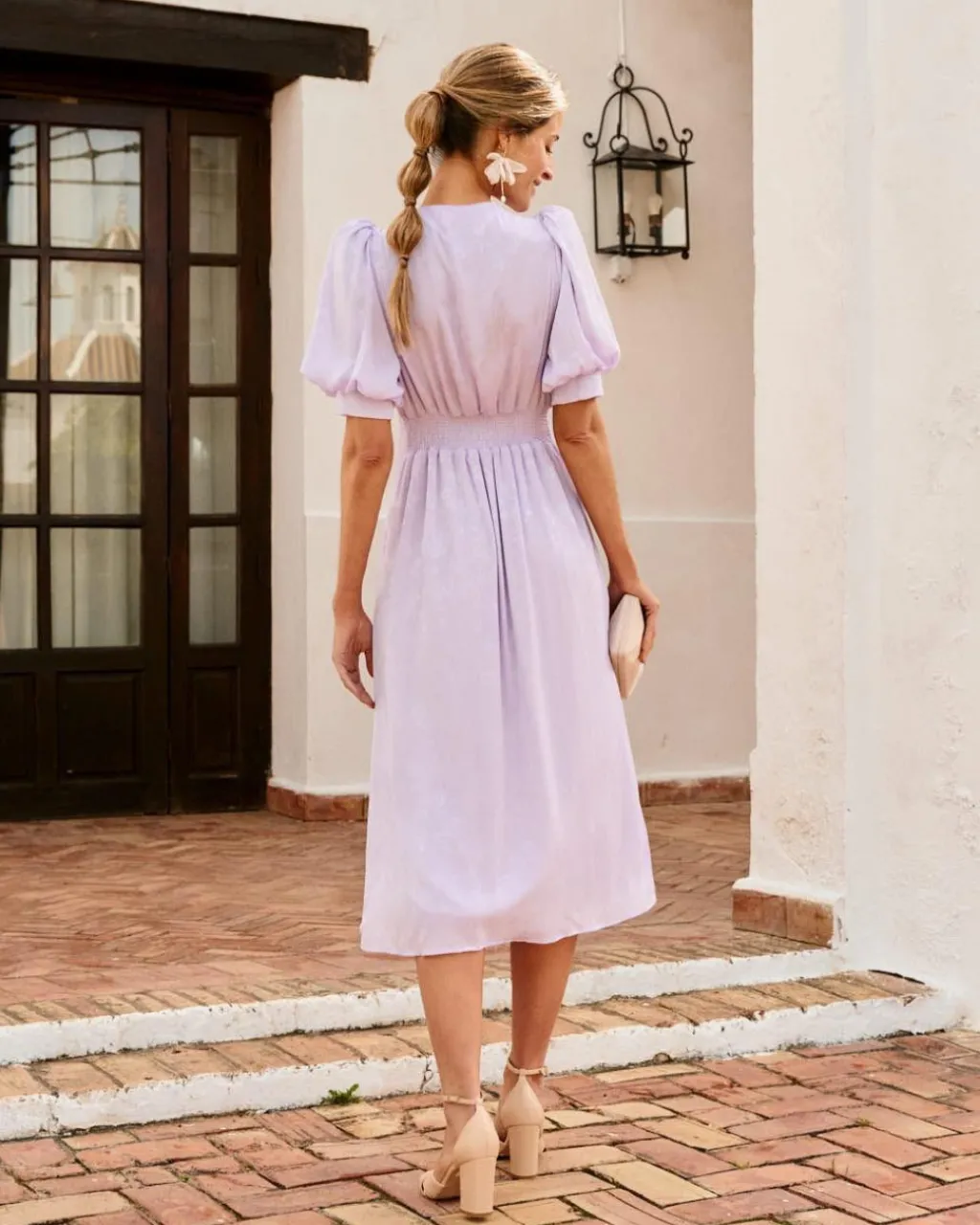 Polin et moi VESTIDOS INVITADA>Vestido Midi Luanna Lila