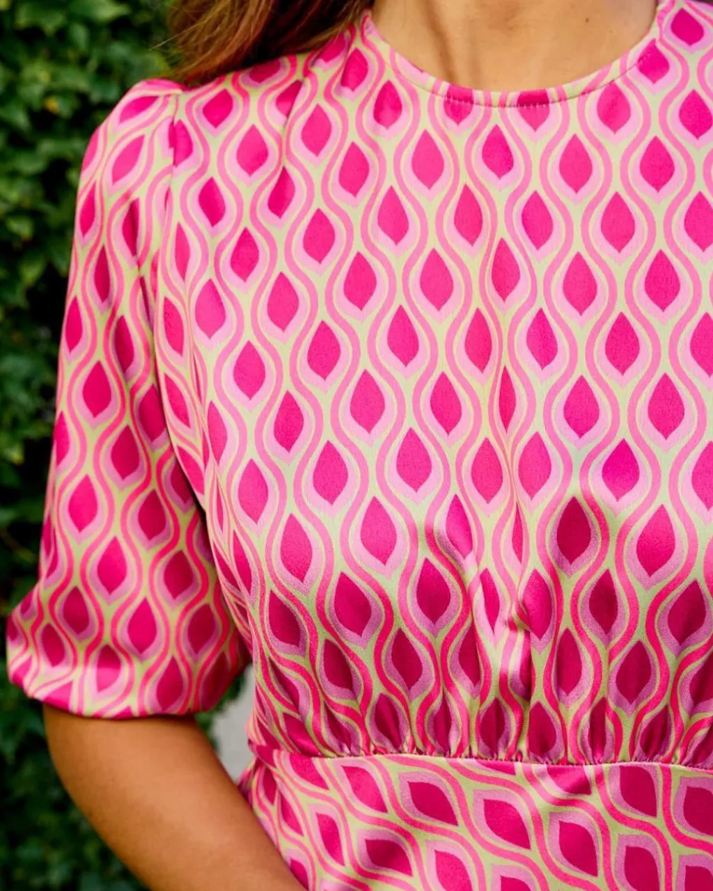 Polin et moi FERIA>Vestido Midi Susan Frambuesa