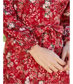 Polin et moi VESTIDOS Y MONOS>Vestido Nudo Aida Rojo