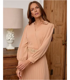 Polin et moi VESTIDOS Y MONOS>Vestido Plisado Mindy Maquillaje