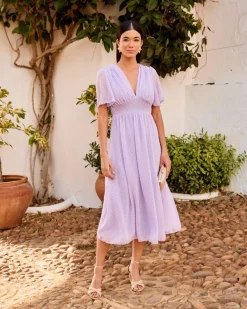 Polin et moi VESTIDOS INVITADA>Vestido Plumeti Ikia Lila